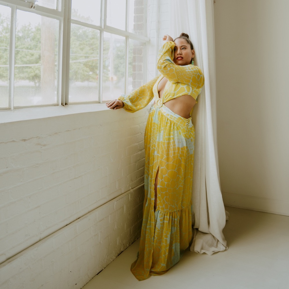 Rosevelvet Maxi Dress